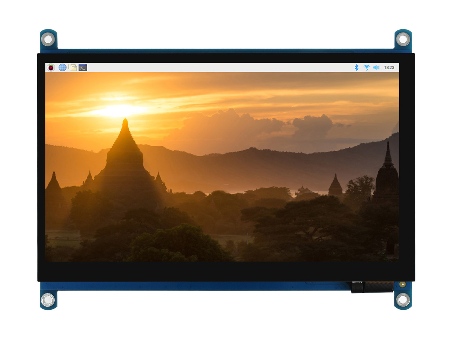 7-Zoll-QLED-Quantum-Dot-Display, kapazitive Touchfunktion, 1024×600, G+G-Verglastes Glaspanel, Unterstützung verschiedener Systeme