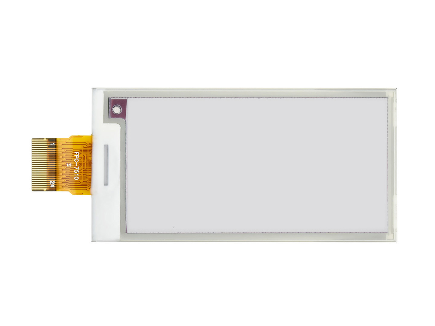2,66-Zoll E-Paper (B) E-Ink Rohdisplay, 296×152, Rot/Schwarz/Weiß, SPI, ohne Leiterplatte