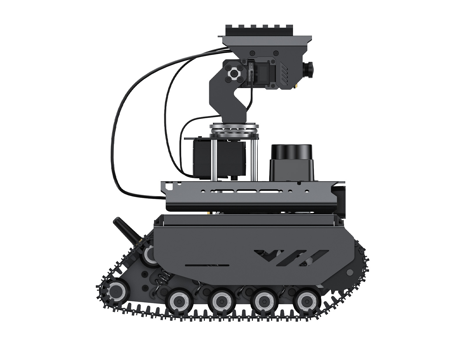 UGV Beast ROS 2 Open-Source Off-Road Tracked AI Robot, Dual Controller, Computer Vision, All-Metal Body, Flexible and Expandable, Suitable for Raspberry Pi 4B / Raspberry Pi 5