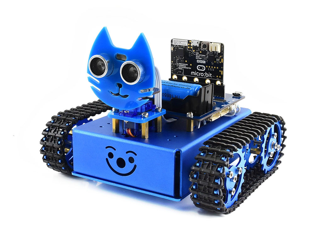 KitiBot Starter Tracked Robot Building Kit auf Basis von BBC micro:bit (optional)