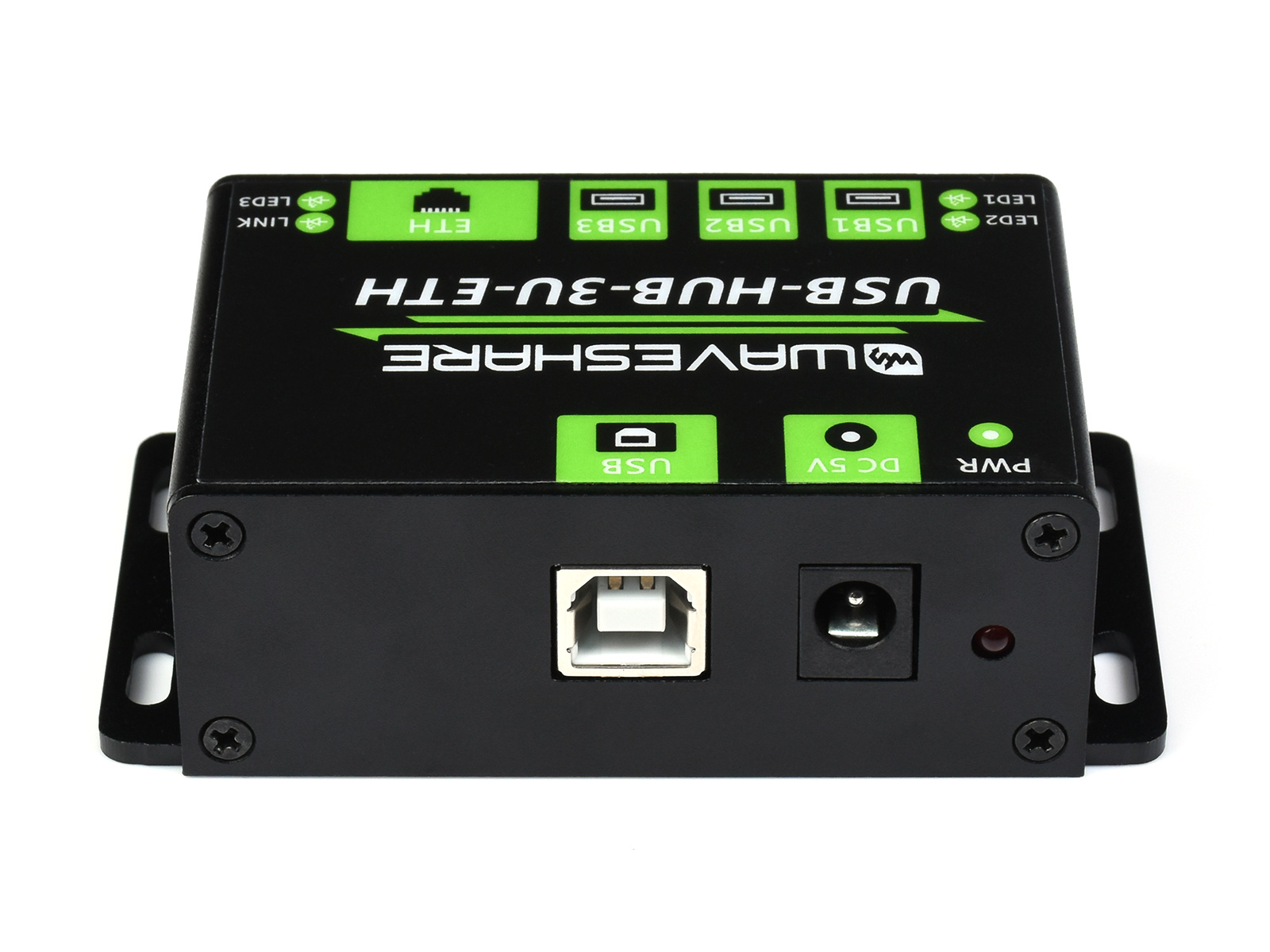 Industrieller Multifunktionaler USB-HUB, Erweiterung um 3x USB-Anschlüsse + 100M Ethernet-Anschluss