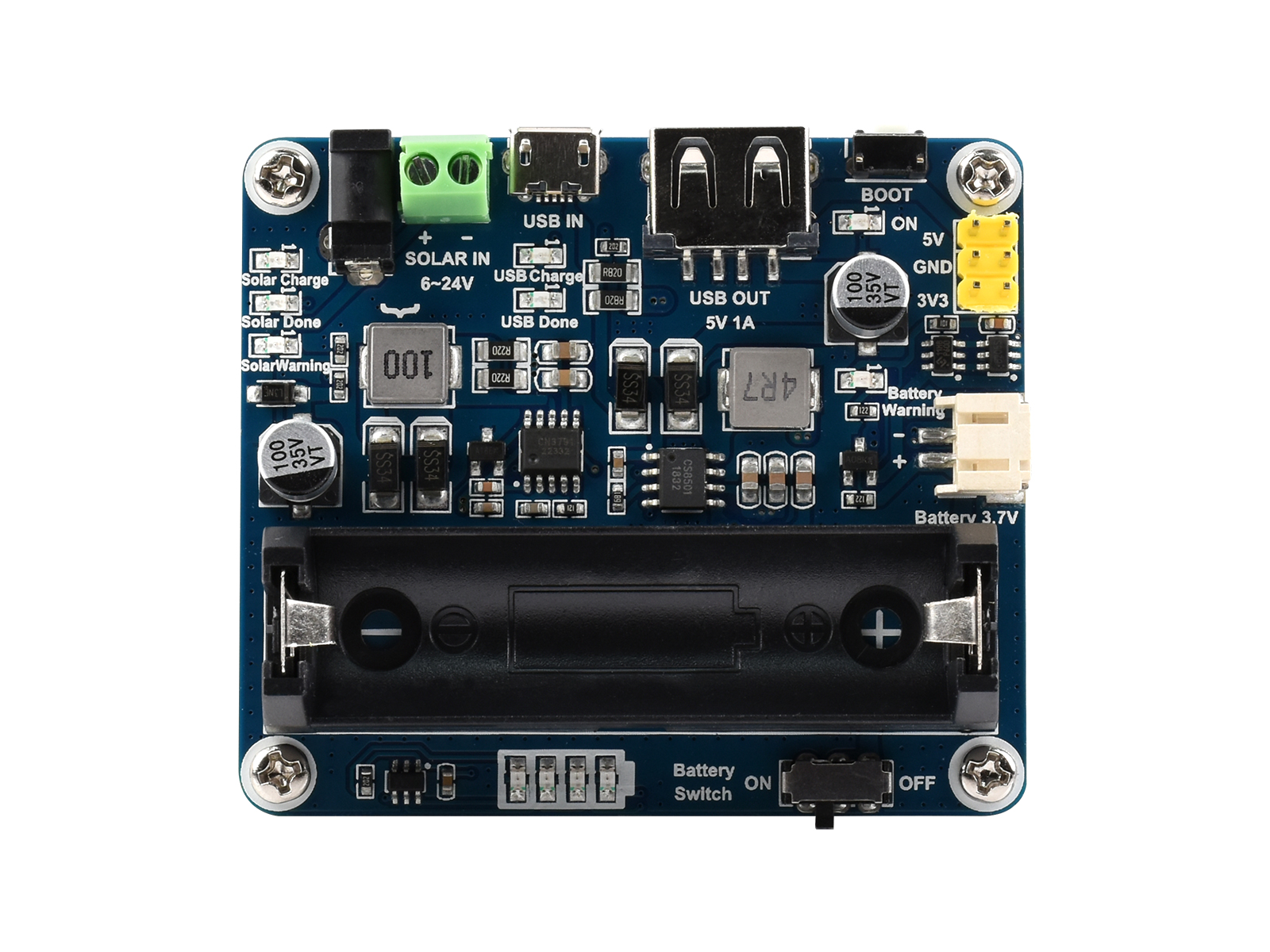 Solarstrom-Managementmodul, für 6V~24V Solarpanel