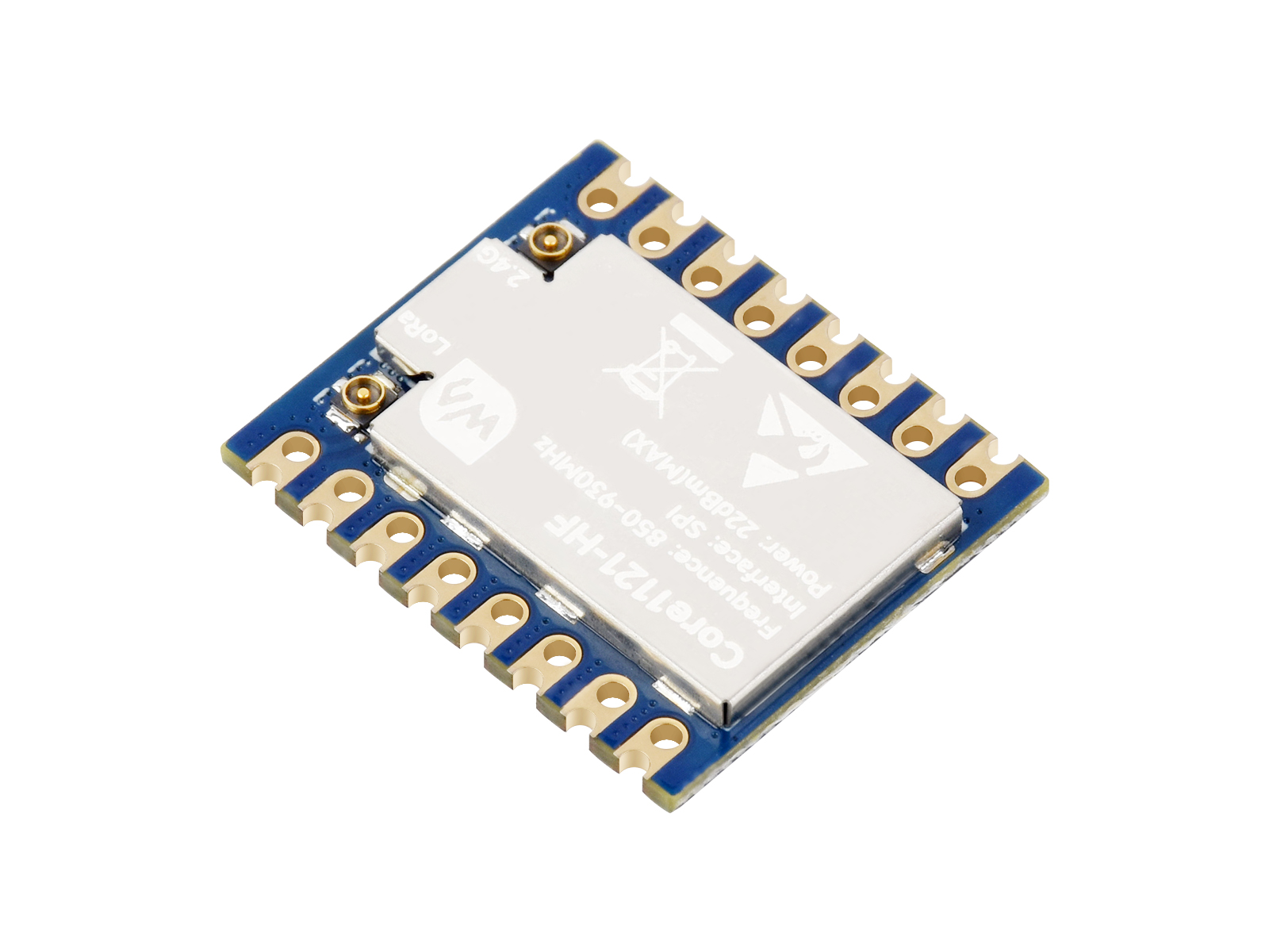 Core1121 LF/HF Dual-Band LoRa-Modul, basierend auf dem stromsparenden LR1121-Transceiver, geeignet für Sub-GHz- und 2,4-GHz-Frequenzbänder