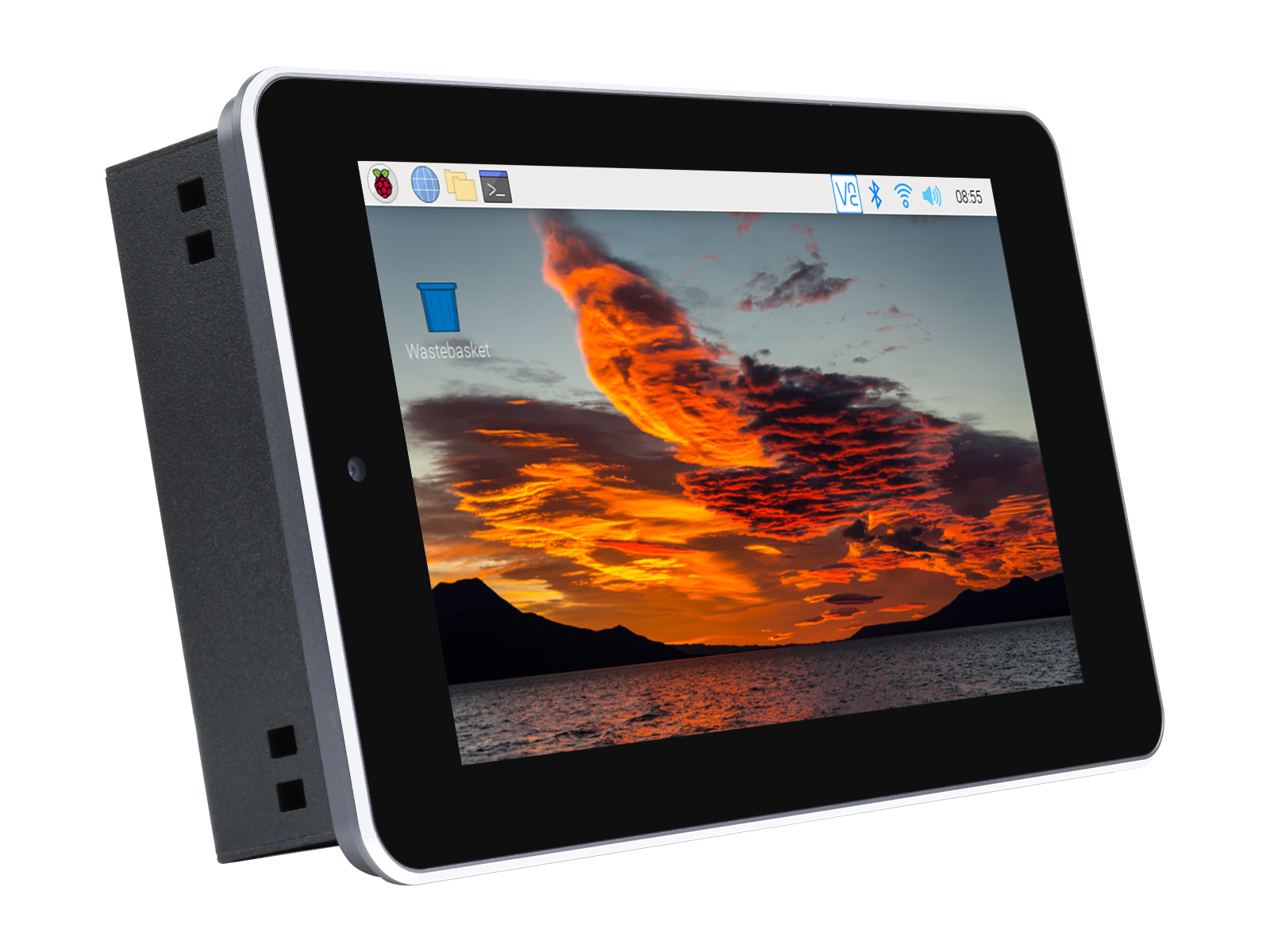 7-Zoll-Touchscreen-All-in-One-Kit, entwickelt für Raspberry Pi CM4, 5MP-Kamera, Aluminiumgehäuse
