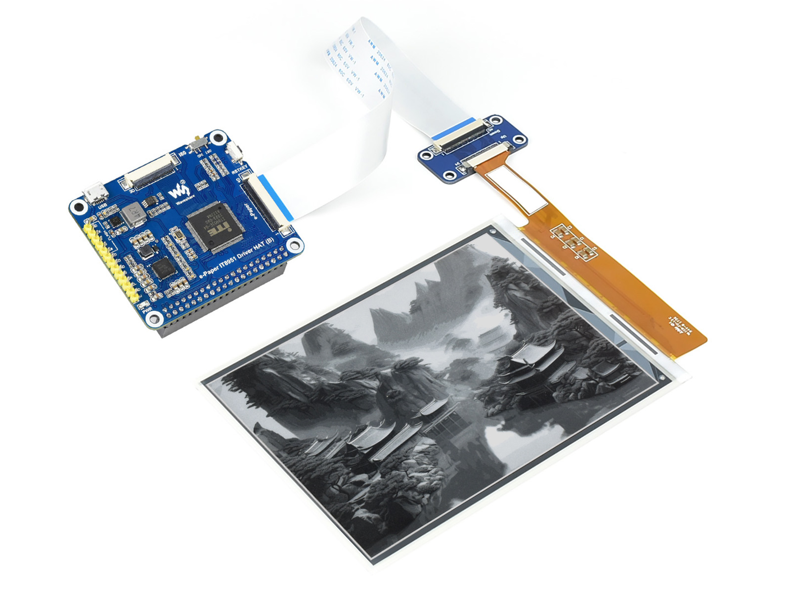 1448×1072 hochauflösendes 6-Zoll-E-Ink-Display-HAT für Raspberry Pi