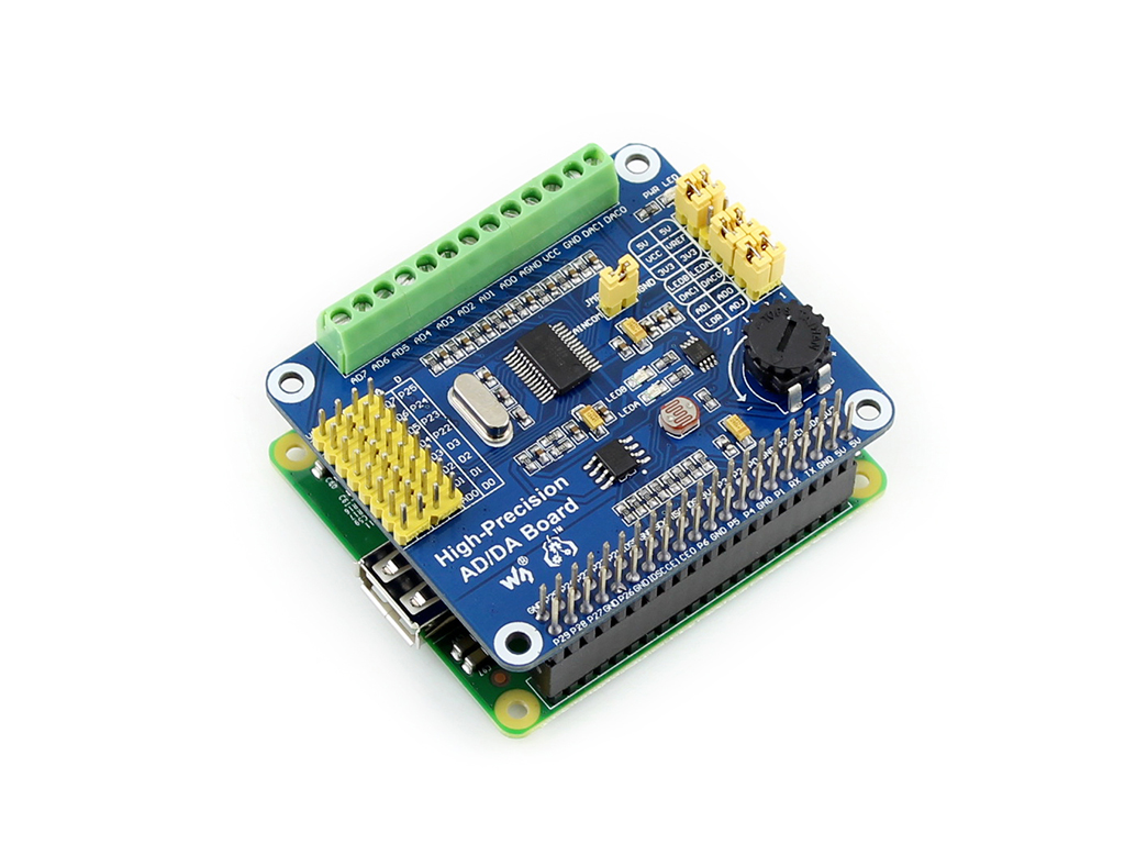 Raspberry Pi Hochpräzise AD/DA-Erweiterungsplatine