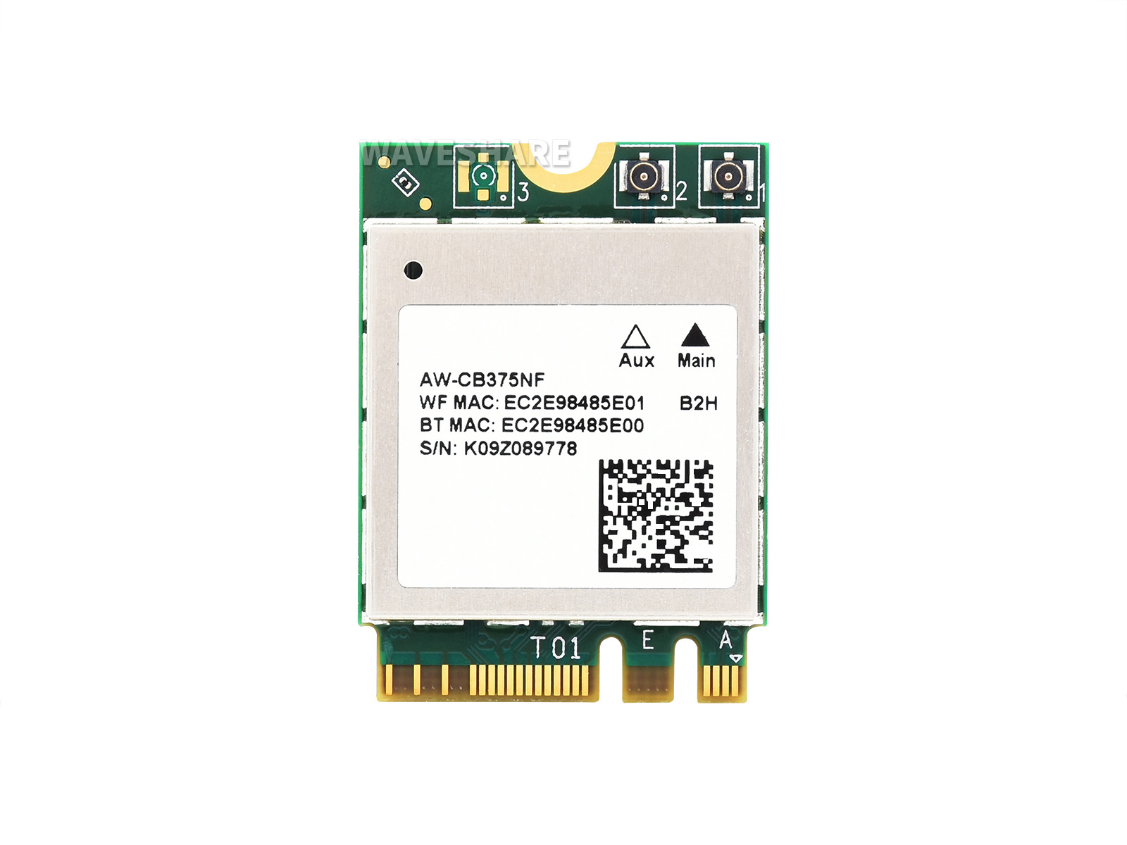 AW-CB375NF Dual-Band-WLAN-Netzwerkkarte, 2,4G/5GHz Dual-Band WiFi 5, RTL8822CE-CG Core, Bluetooth 5.0, unterstützt BLE