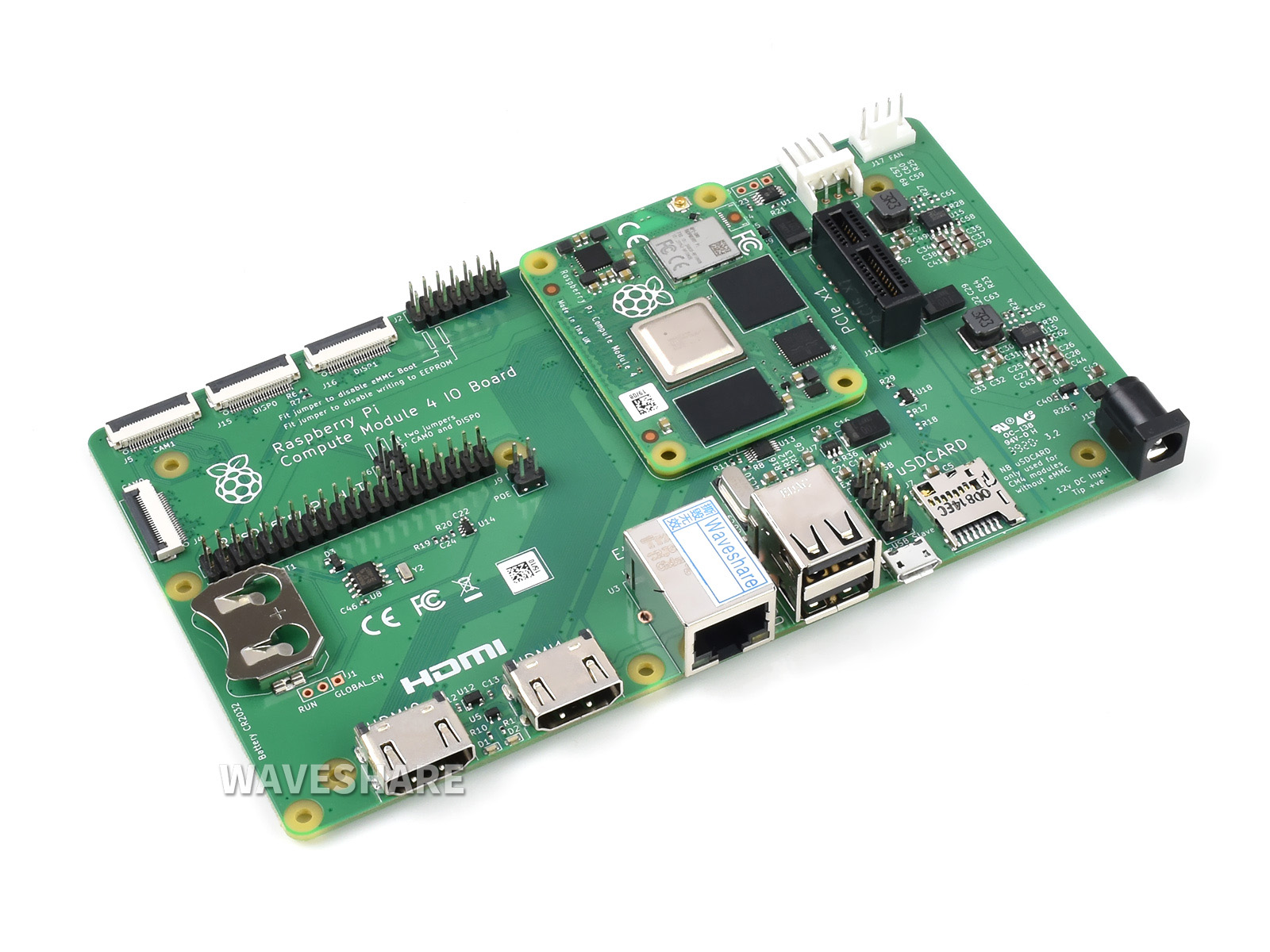 Raspberry Pi Compute Module 4 IO Board, eine Entwicklungsplattform für CM4