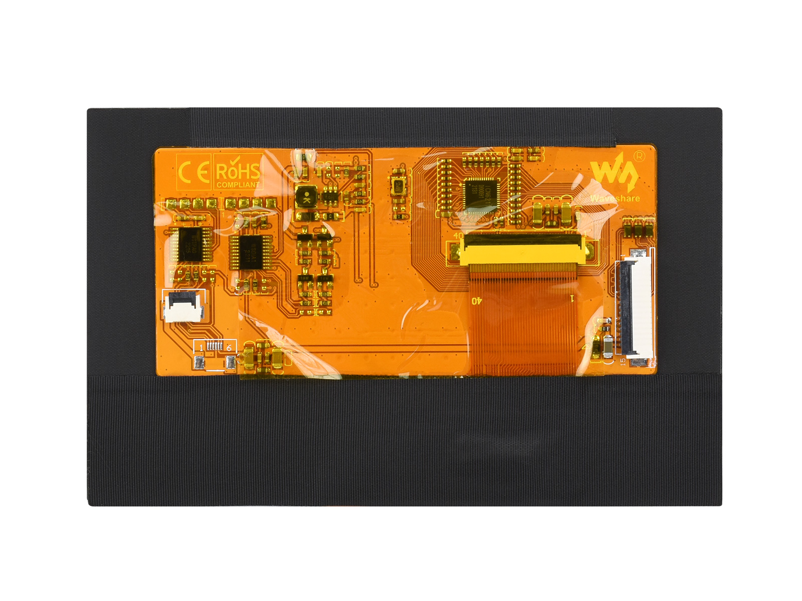 5-Zoll-DSI-Display, 800 × 480, IPS, schlankes und leichtes Design, Touch-Funktion optional