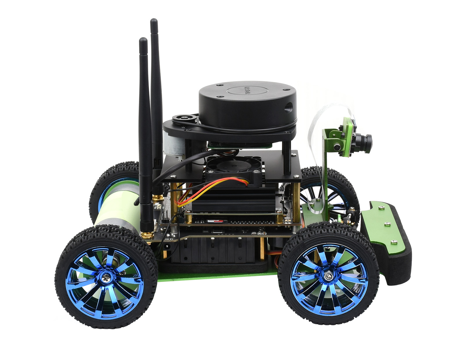 JetRacer Professional Version ROS AI Kit B, Dual Controller AI Robot, Lidar Mapping, Vision Processing, inklusive Waveshare Jetson Nano Dev Kit