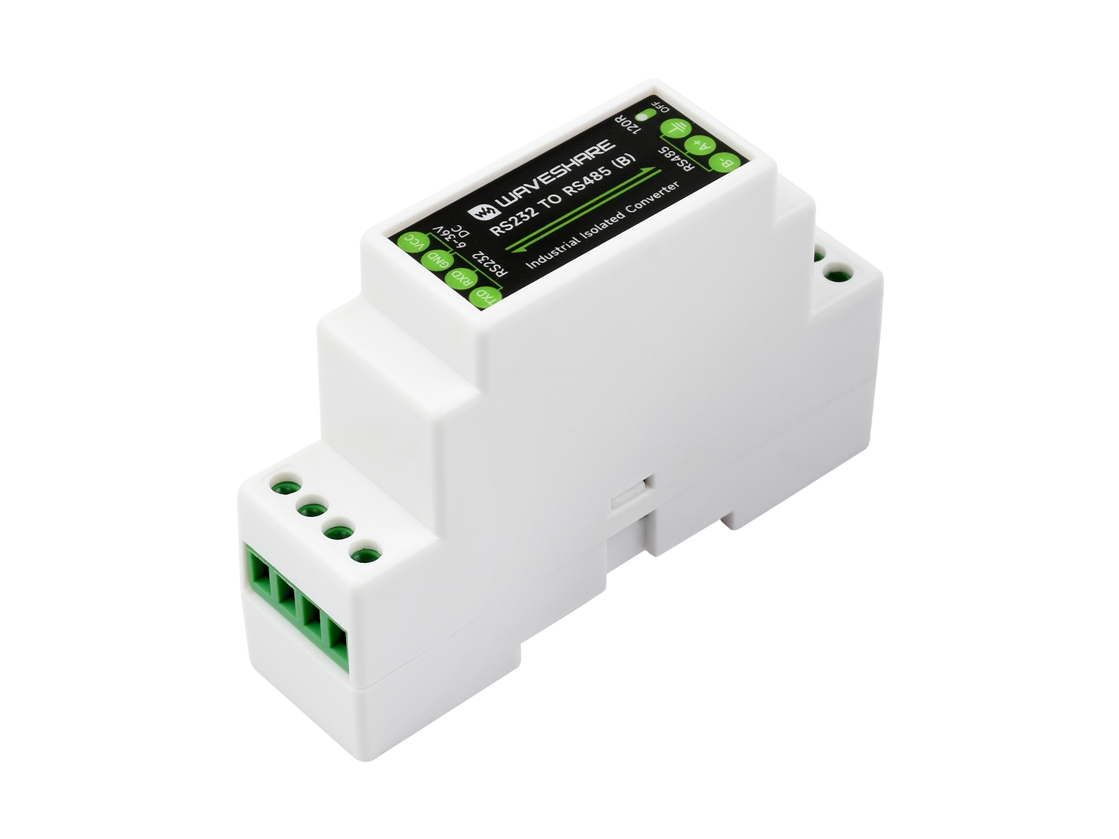 RS232-zu-RS485-Konverter, aktiver digitaler Isolator, Hutschienenmontage, 600W Blitzschutz & Überspannungsschutz, Multi-Isolationsschutz
