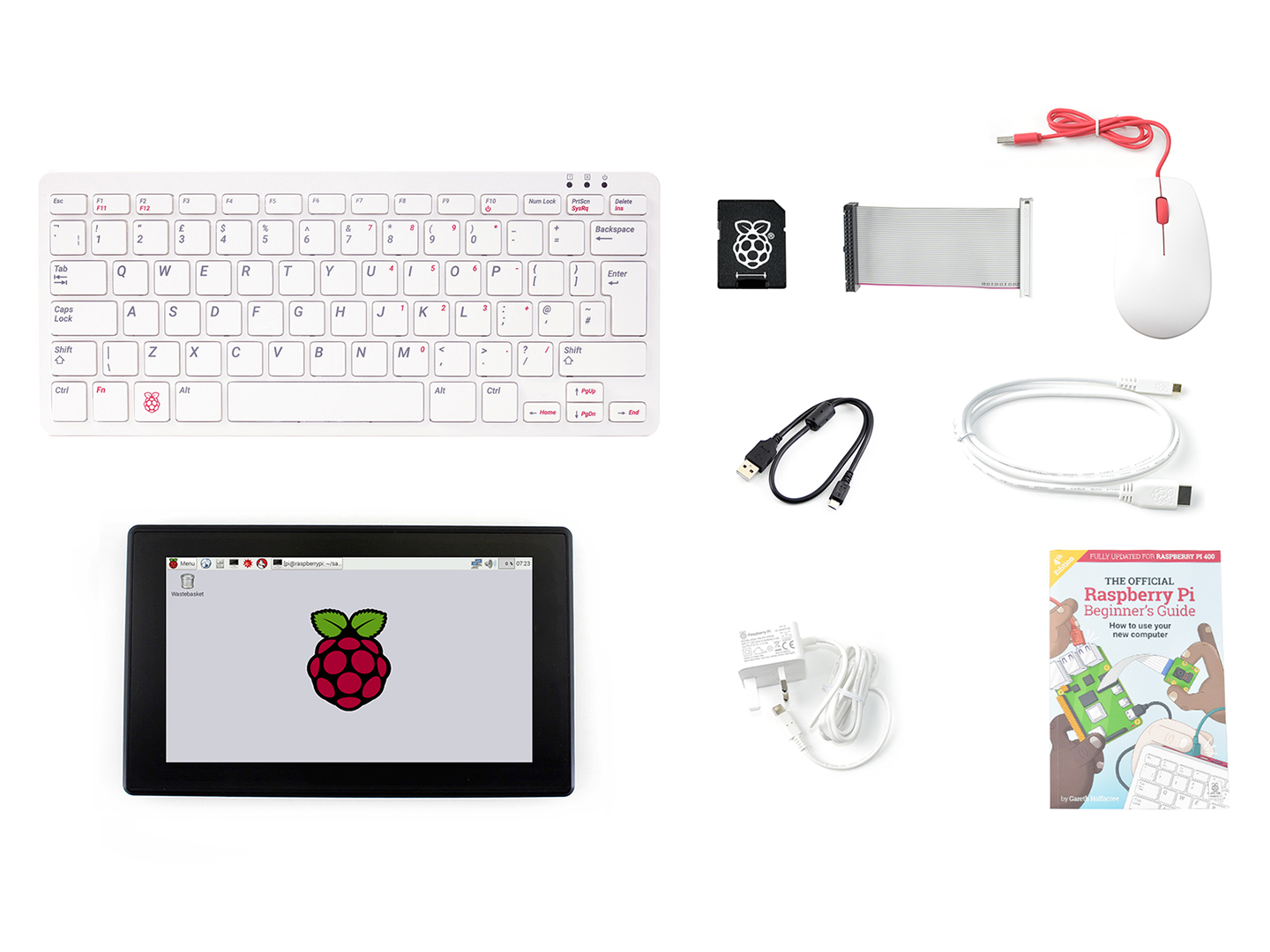 Raspberry Pi 400 Kit mit 7-Zoll-HDMI-Touchdisplay
