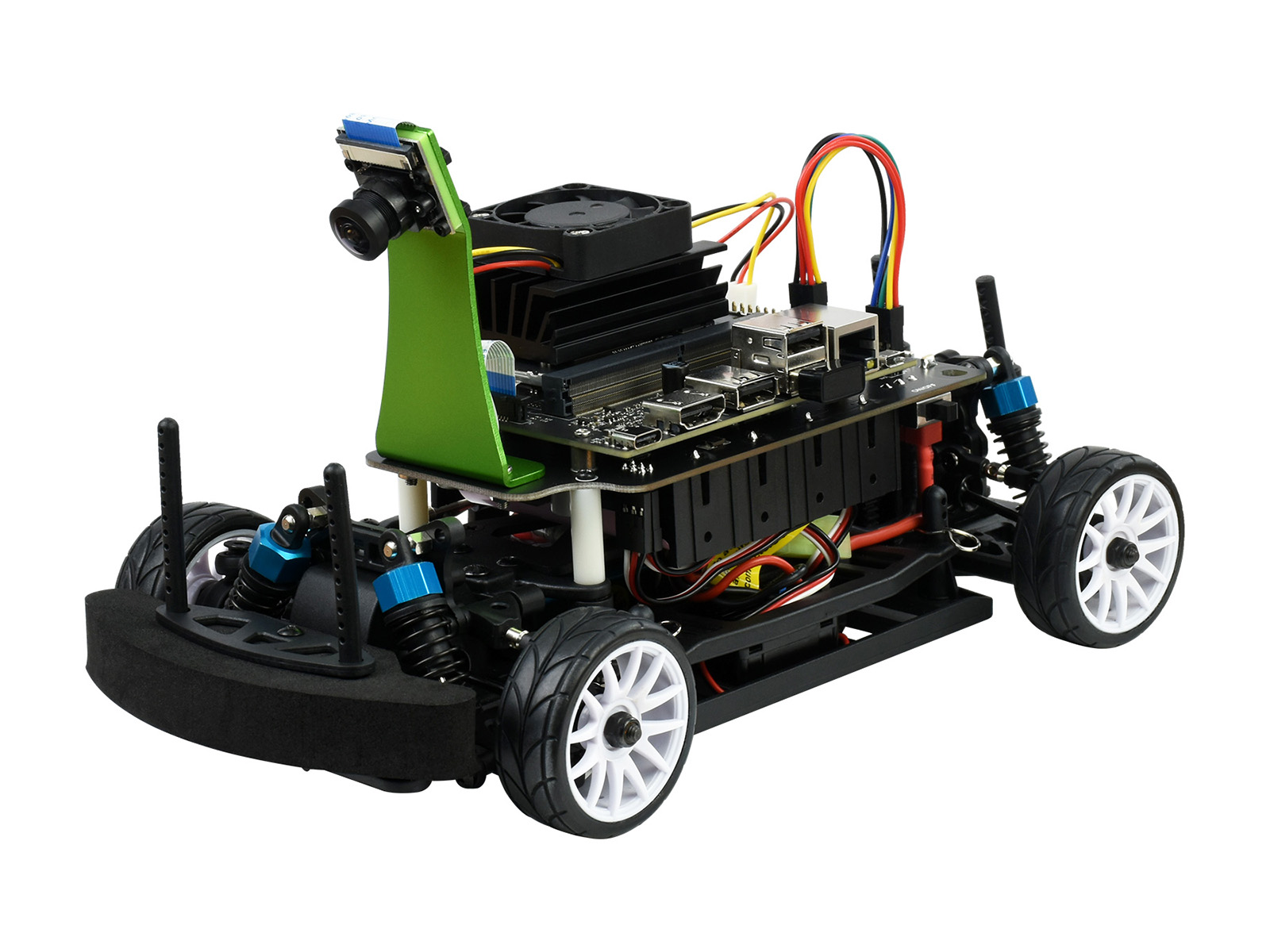 JetRacer Pro 2GB AI Kit, Hochgeschwindigkeits-AI-Rennroboter, angetrieben von Jetson Nano 2GB (NICHT enthalten), Pro-Version