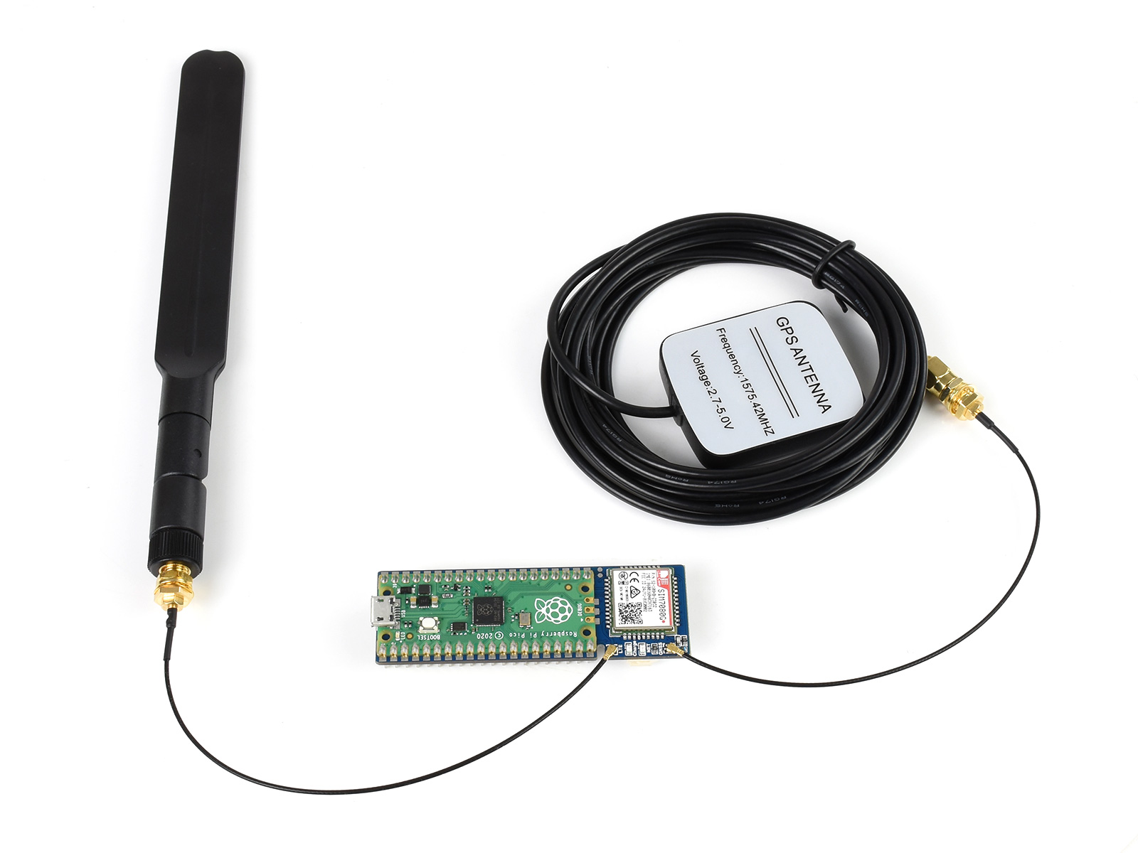 SIM7080G NB-IoT / Cat-M(eMTC) / GNSS-Modul für Raspberry Pi Pico, globale Bandunterstützung