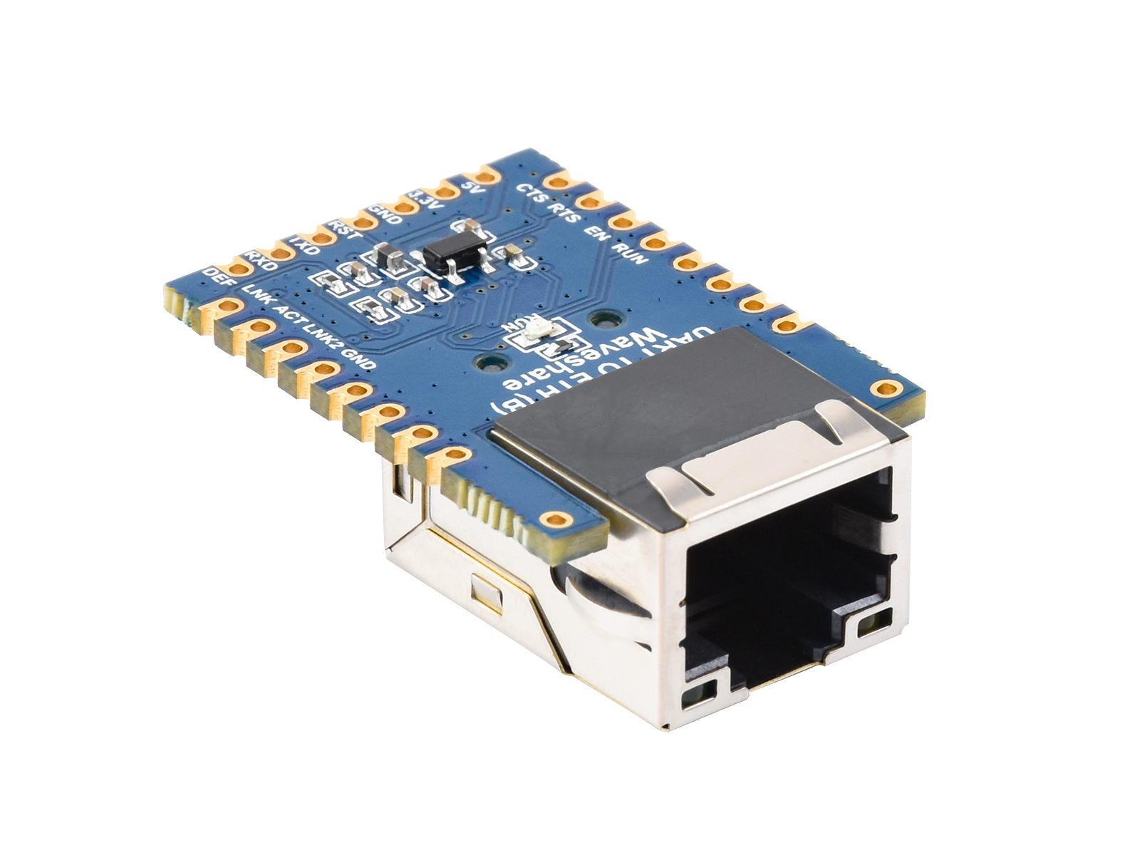 TTL UART zu Ethernet Mini-Modul, bestückte Löcher mit Immersionsgold-Design, hochintegrierte Verpackung