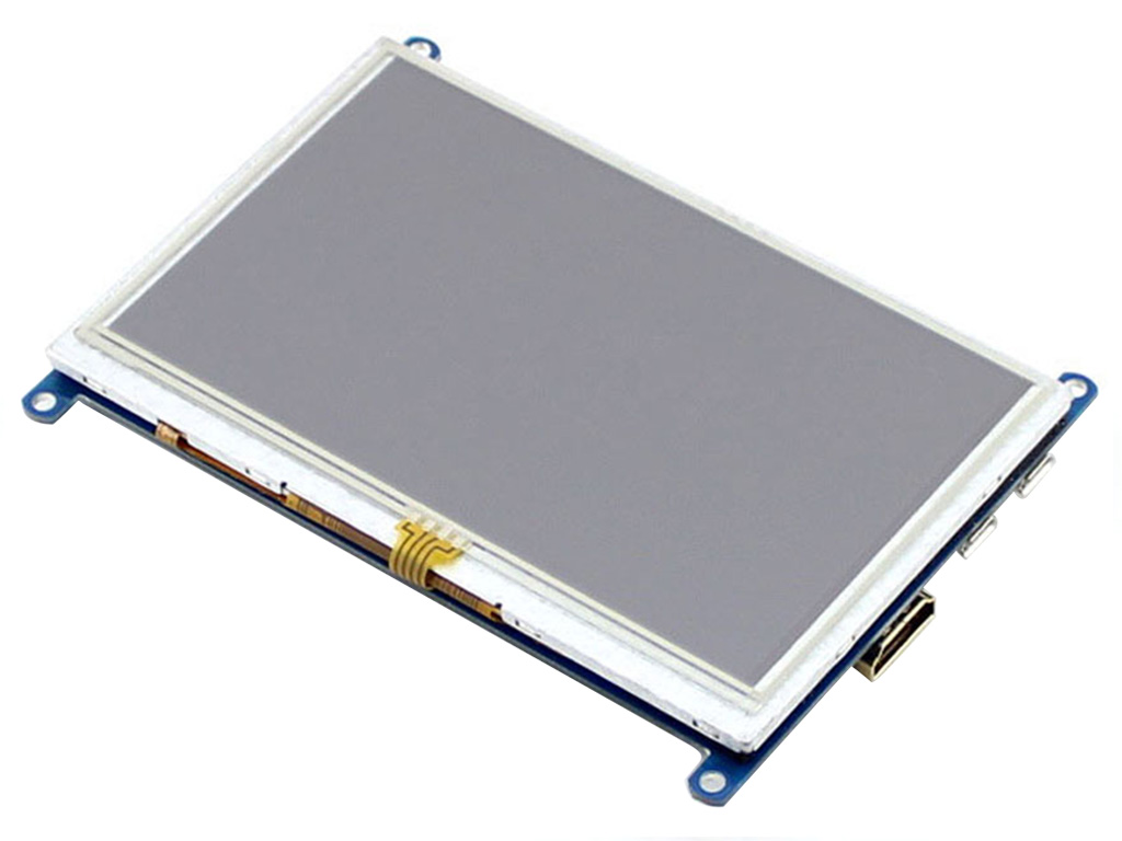 5-Zoll-Widerstandstouchscreen-LCD (B), 800×480, HDMI, geringer Stromverbrauch