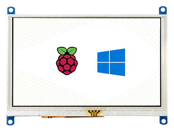 5-Zoll-Widerstandstouchscreen-LCD (G), 800×480, HDMI, Unterstützung verschiedener Systeme