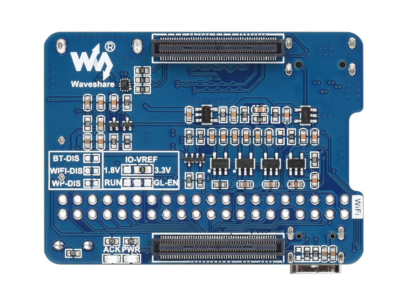 Nano-Basisplatine (C) für Raspberry Pi Compute Module 4, gleiche Größe wie das CM4, mit 8-MP-Kamera an Bord