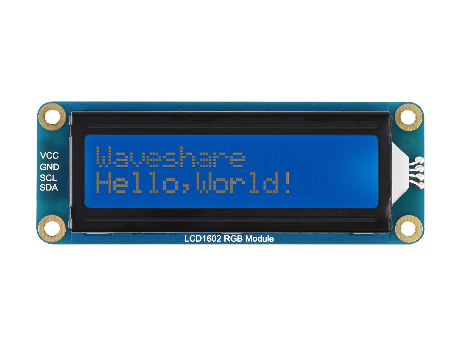 LCD1602 RGB-Modul, 16x2 Zeichen LCD, RGB-Hintergrundbeleuchtung, 3,3V/5V, I2C-Bus