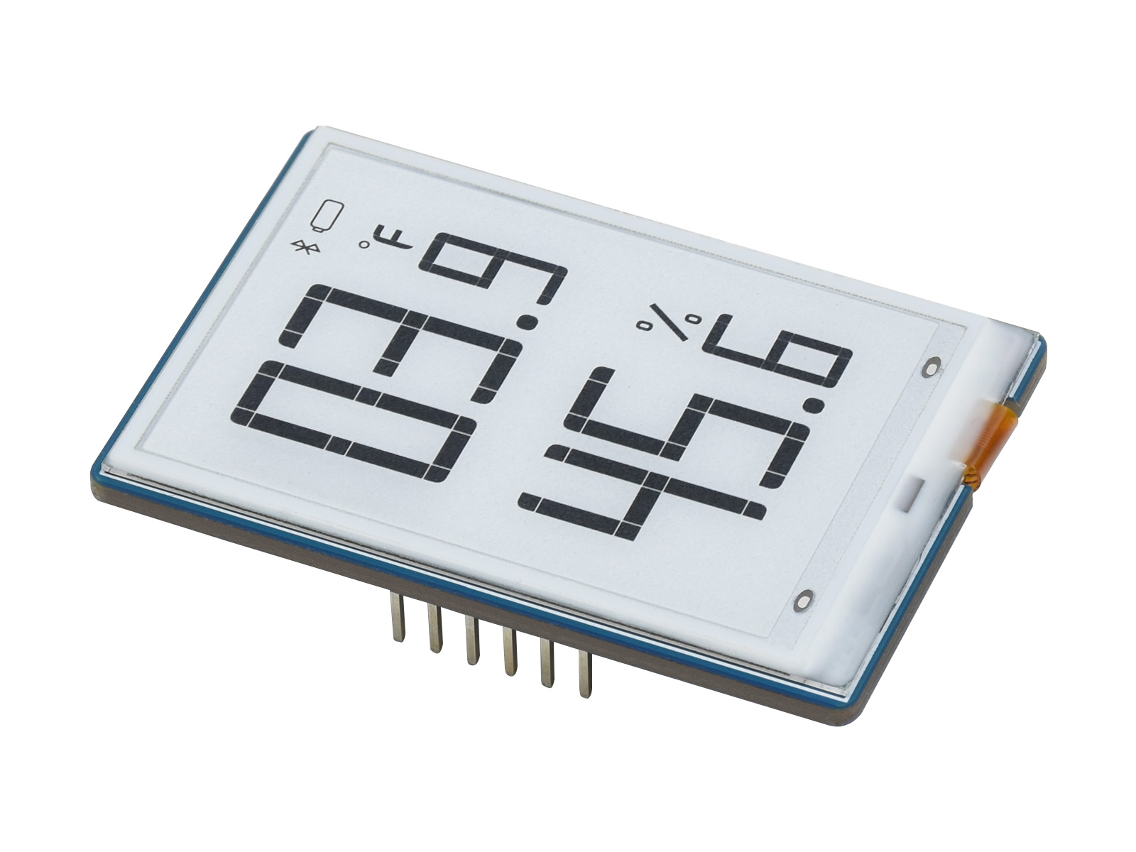 1,9-Zoll Segment-E-Paper-Modul, 91 Segmente, I2C-Bus, ideal für Temperatur- und Feuchtigkeitsmesser, Luftbefeuchter, Digitalmessgerät