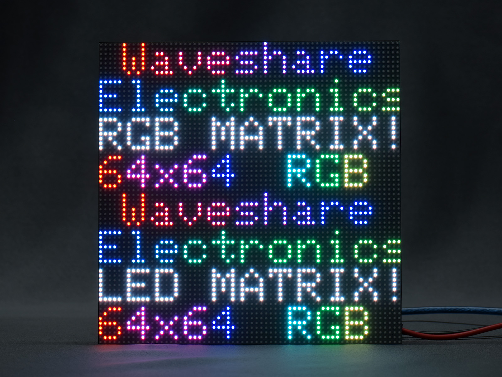 RGB-Vollfarb-LED-Matrix-Panel, 3 mm Pixelabstand, 64×64 Pixel, einstellbare Helligkeit