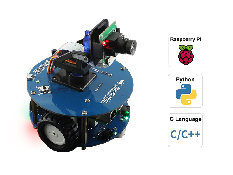 AlphaBot2 Video-Smart-Roboter, angetrieben von Raspberry Pi 4
