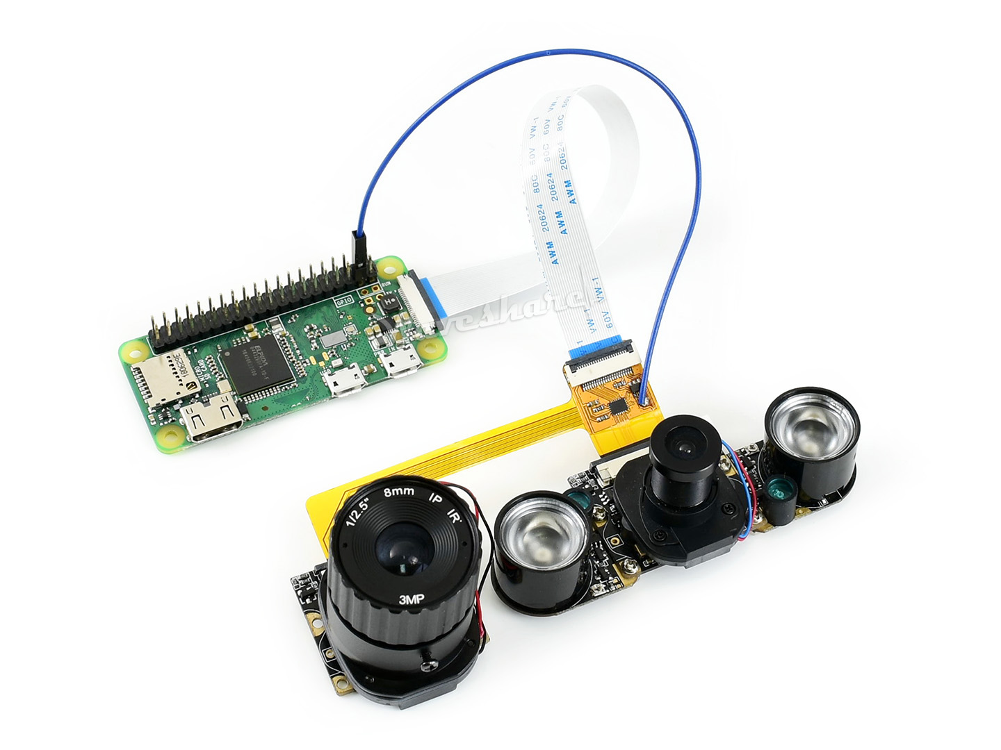Raspberry Pi Kamera-Scheduler, ein Kabel für zwei Kameras