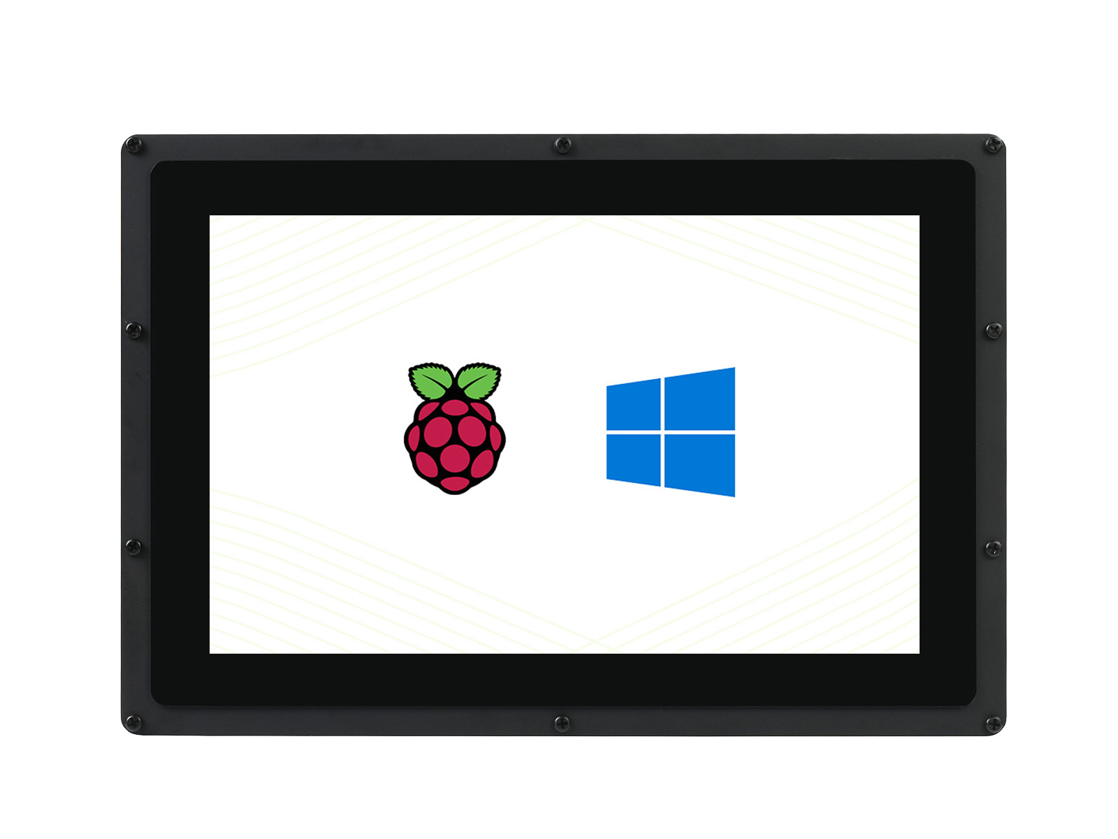 10,1-Zoll kapazitiver Touchscreen-LCD (B) mit Gehäuse, 1280×800, HDMI, IPS-Bildschirm, stromsparend