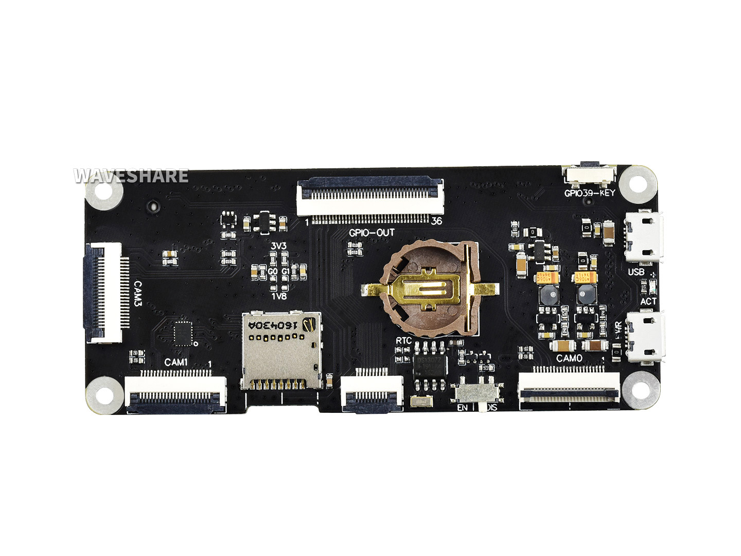 Binokulares Stereo-Vision-Erweiterungsboard für Raspberry Pi Compute Module, kleine Größe