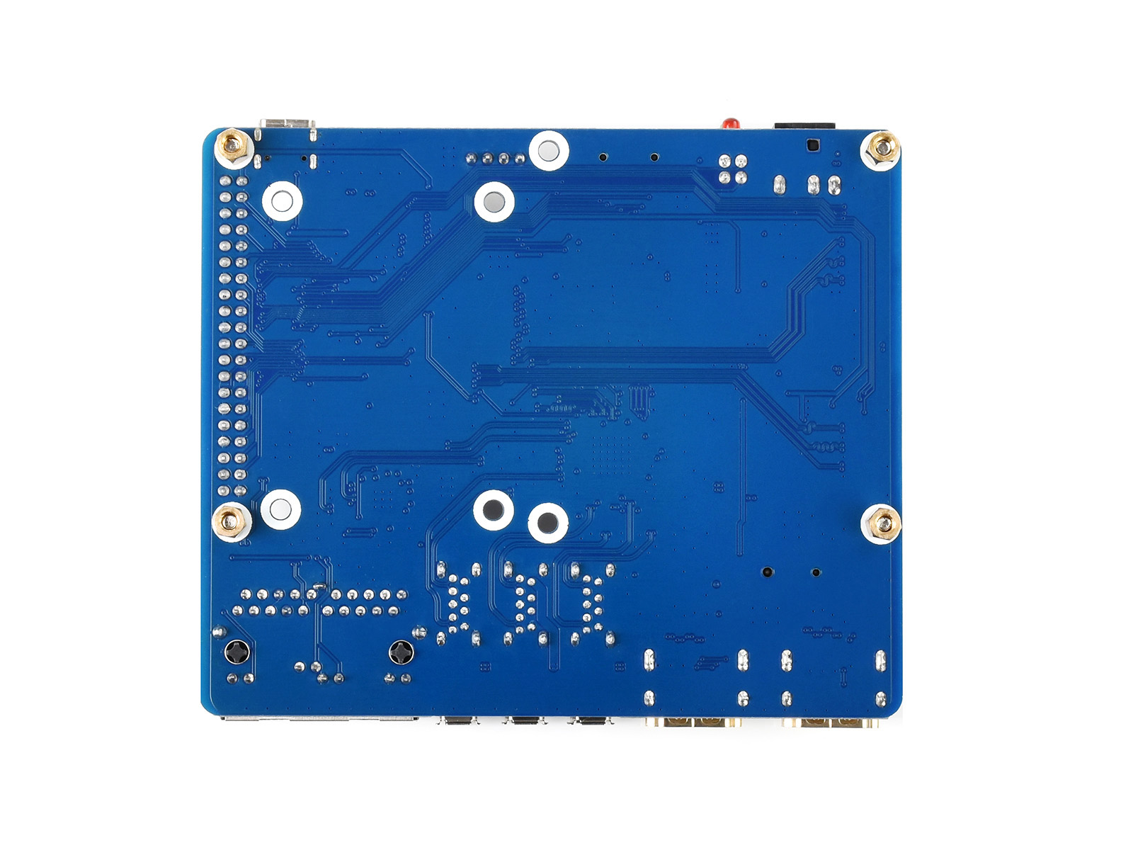 Dual Gigabit Ethernet Mini-Computer basierend auf Raspberry Pi Compute Module 4 (NICHT enthalten), Metallgehäuse, mit Lüfter