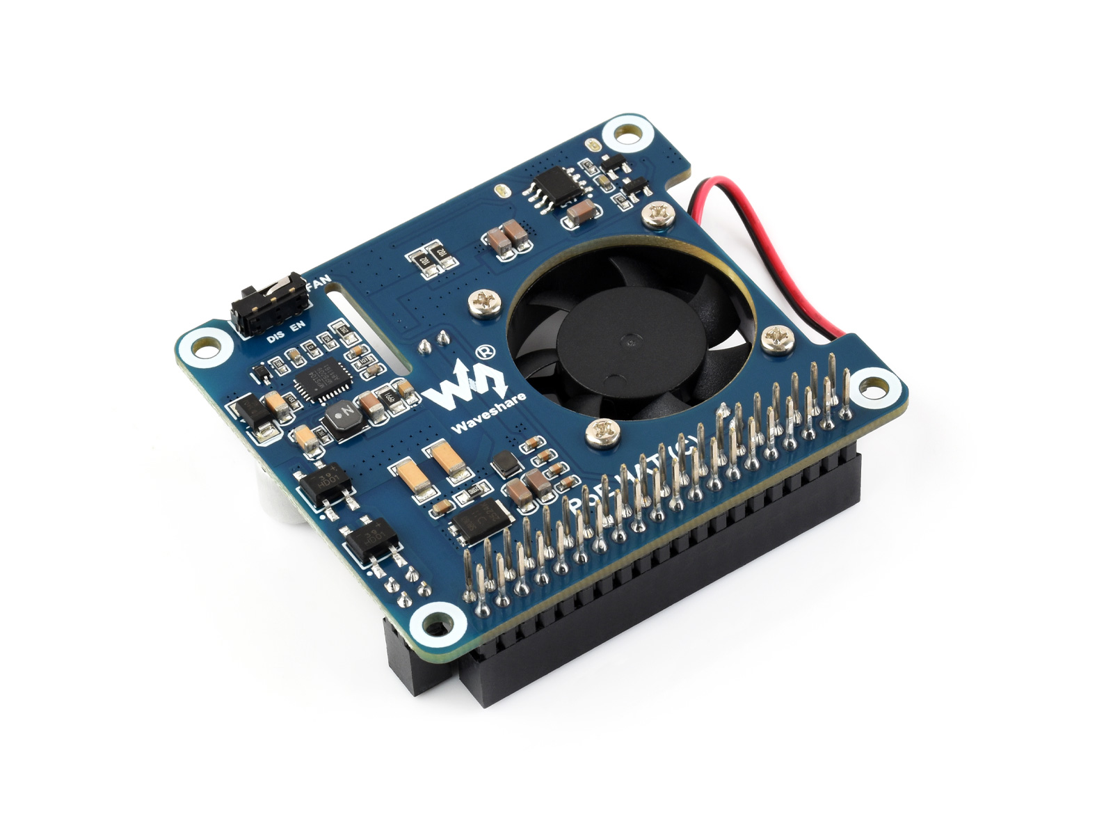 Power over Ethernet HAT (C) für Raspberry Pi 3B+/4B, 802.3af/at-konform