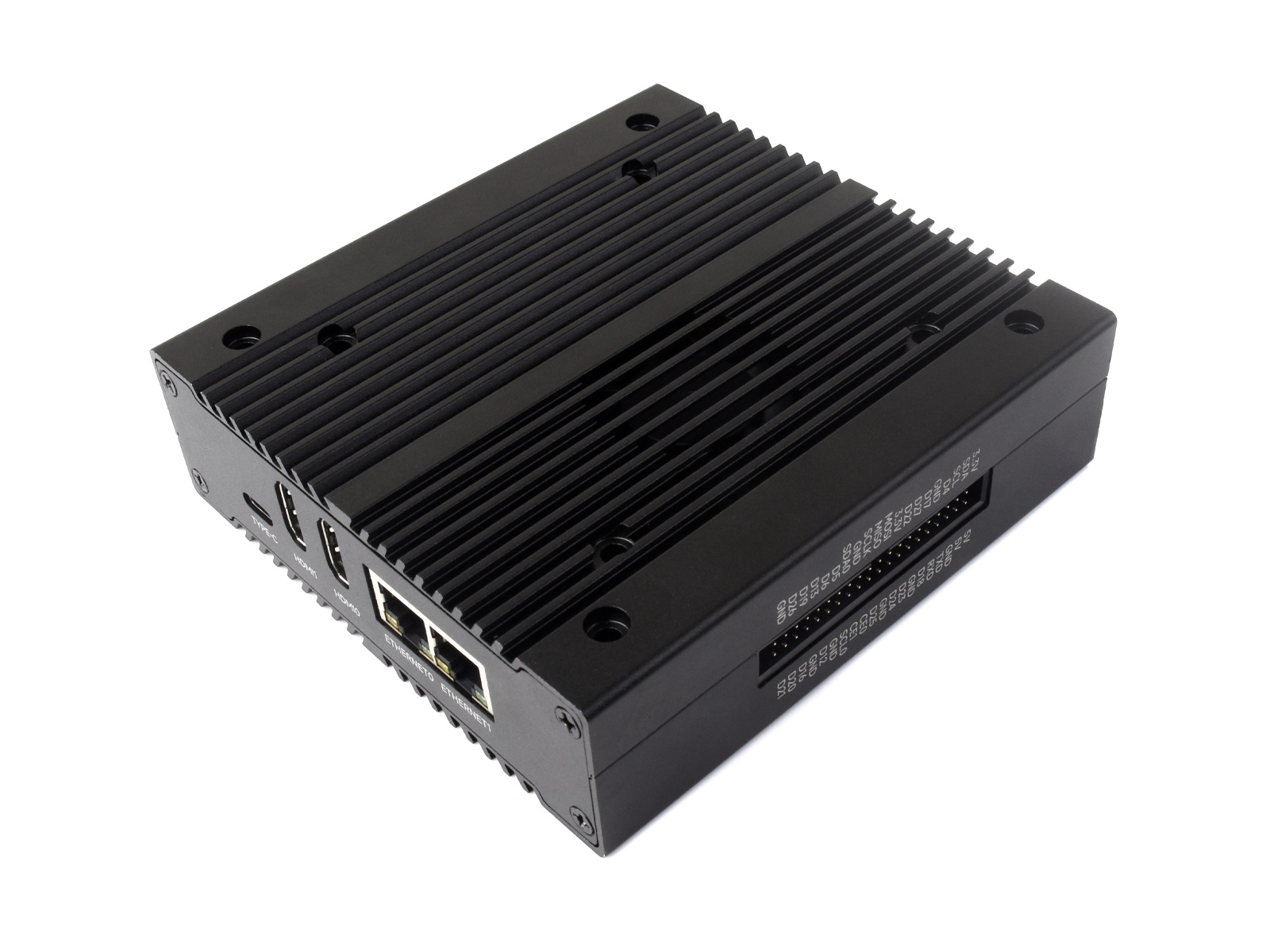 NAS Multifunktionaler Mini-Computer, entwickelt für Raspberry Pi Compute Module 4 (nicht enthalten), Network Storage, Dual-Solid-State-Drive-Slots