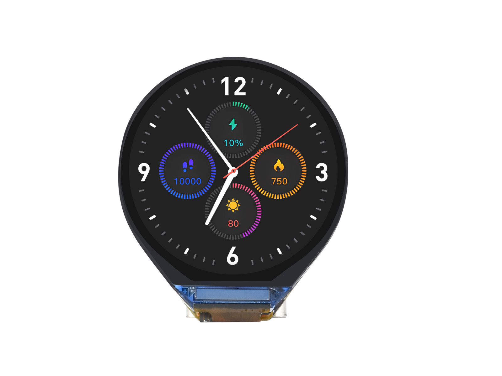 ESP32-C3 0.71inch Round Display Development Board, 160×160 Resolution, Based on ESP32-C3 Single-core Processor, SPI Interface Display, ESP32 With Display