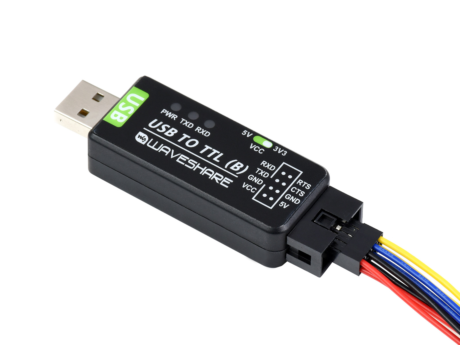 Industrieller USB-zu-TTL-Konverter, Original CH343G an Bord, Multi-Schutz & Systemunterstützung