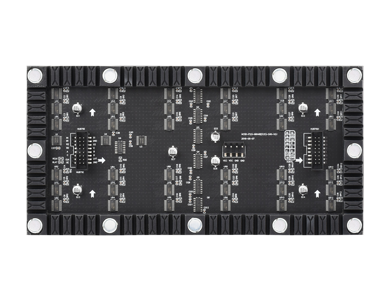 Flexibles RGB-Vollfarb-LED-Matrix-Panel, 2,5 mm Pixelabstand, 96x48 Pixel, einstellbare Helligkeit und biegsame Leiterplatte