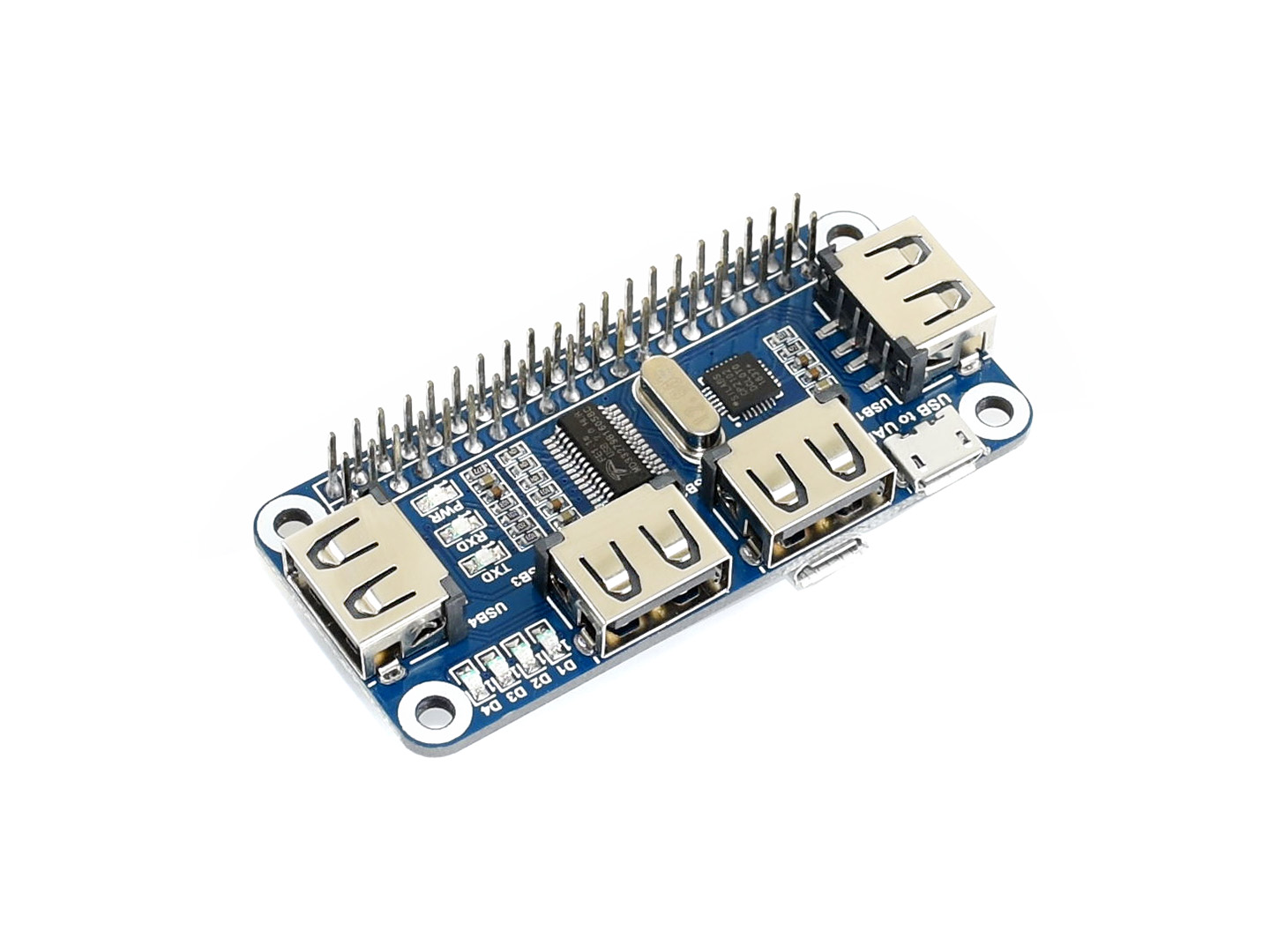 4-Port-USB-HUB-HAT für Raspberry Pi