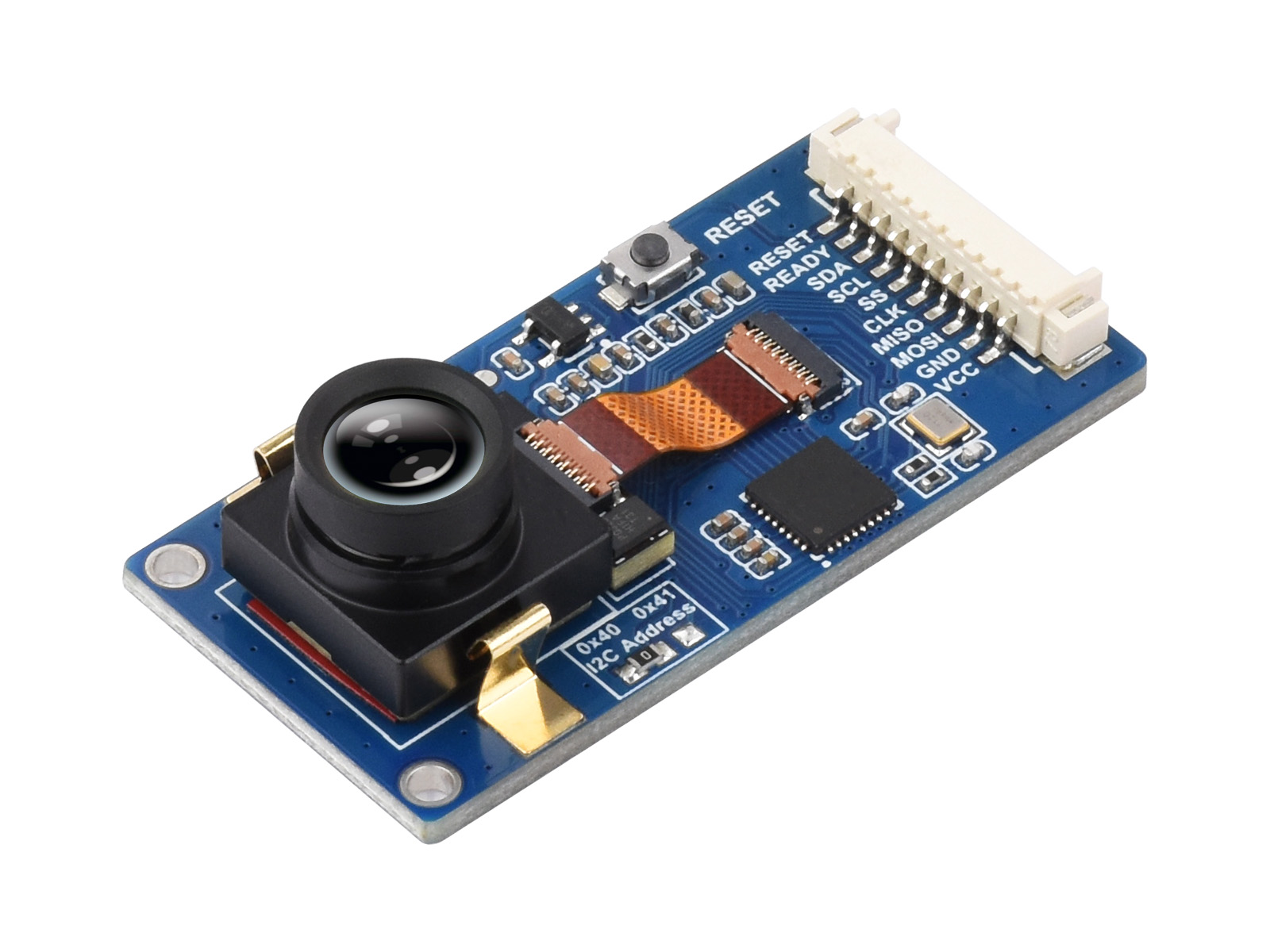 Langwelliges IR-Wärmebildkamera-Modul, 80 × 62 Pixel IR-Array, Bewegungserkennung, SPI- und I2C-Schnittstellenkommunikation, geeignet für Raspberry Pi und andere Entwicklung Boards, Optionen für 44° / 90° FOV