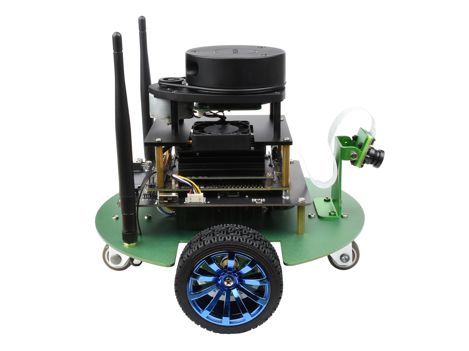 JetBot Professional Version ROS AI Kit Zubehör, Dual-Controller KI-Roboter, Lidar-Kartierung, Bildverarbeitung
