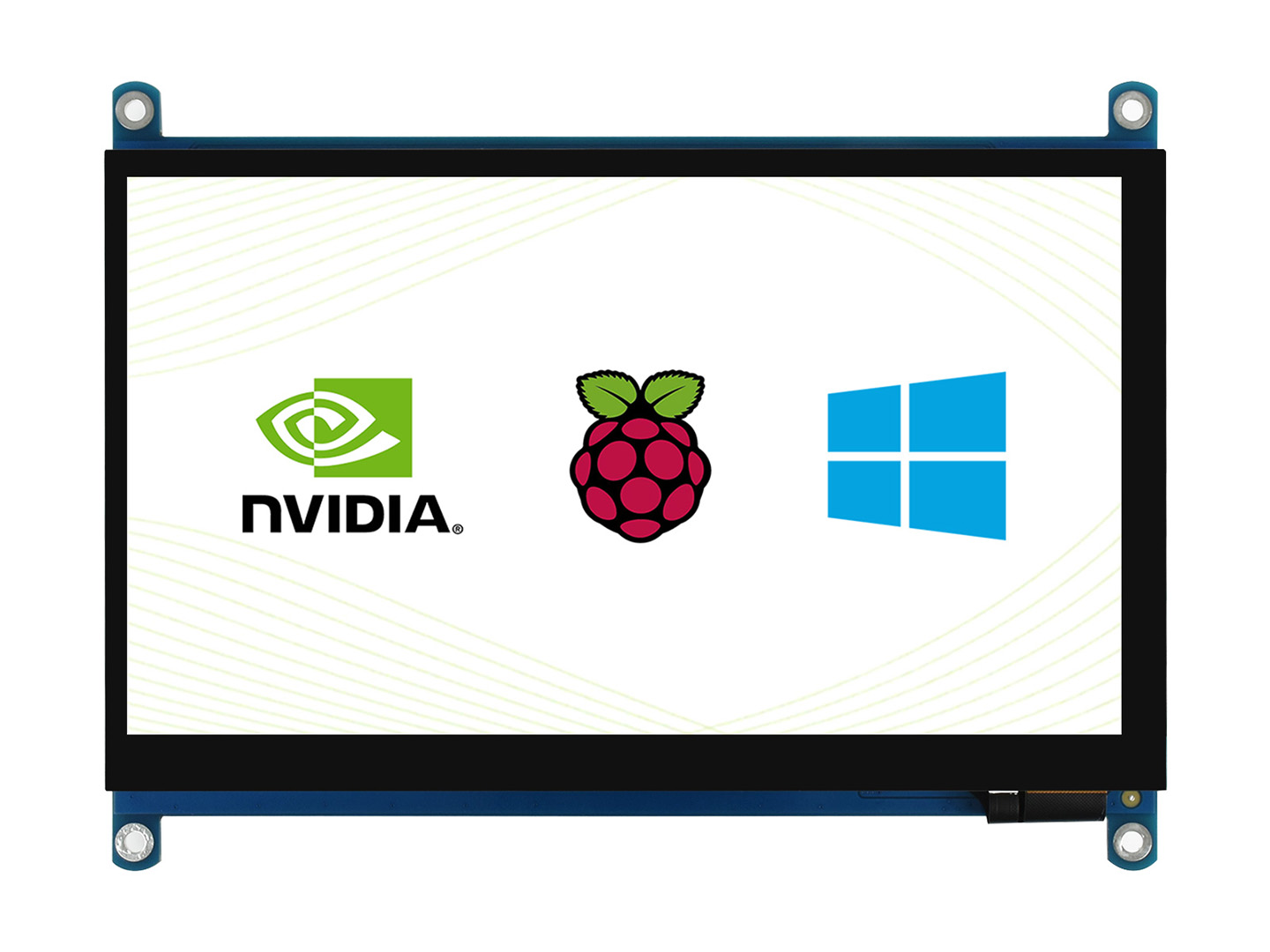 7-Zoll-QLED-Quantum-Dot-Display, kapazitive Touchfunktion, 1024×600, G+G-Verglastes Glaspanel, Unterstützung verschiedener Systeme