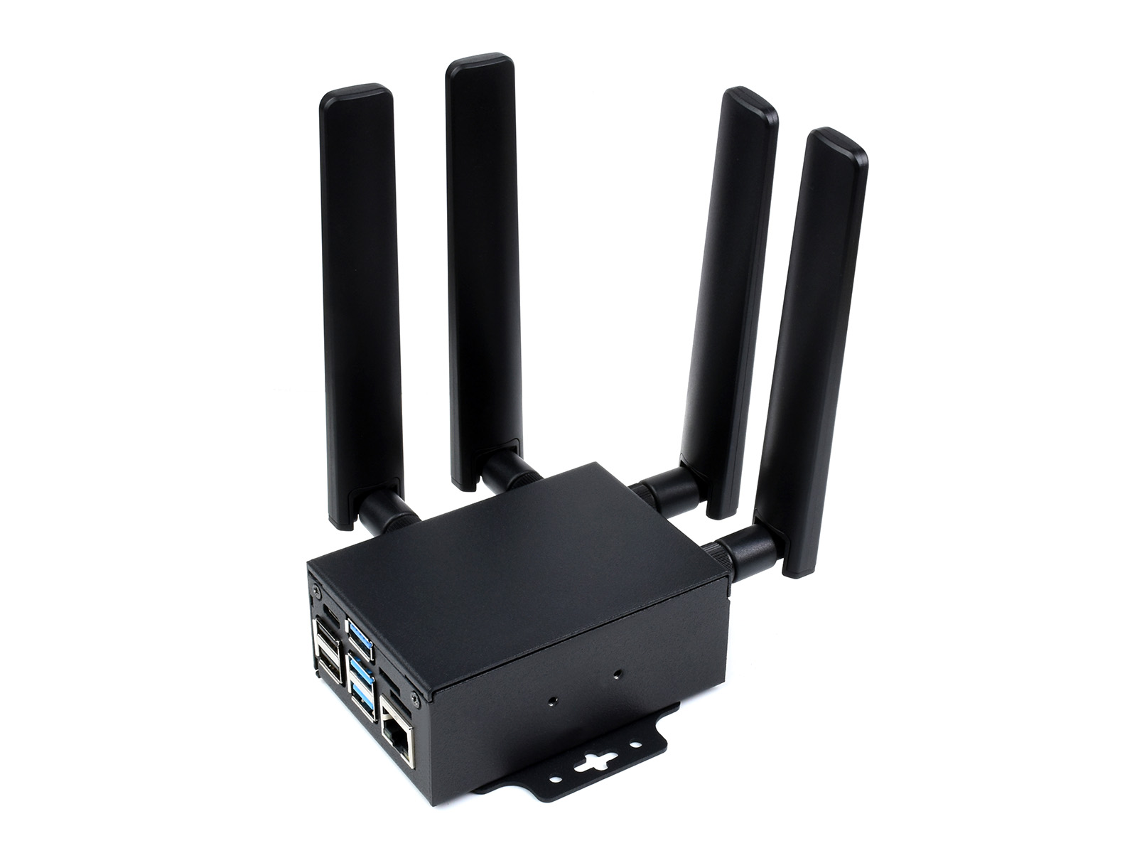 RM520N-GL 5G HAT für Raspberry Pi mit Gehäuse, vier LTE-A-Antennen, Globalband, GNSS-Positionierung, Unterstützung für 3GPP Release 16, 4G/3G