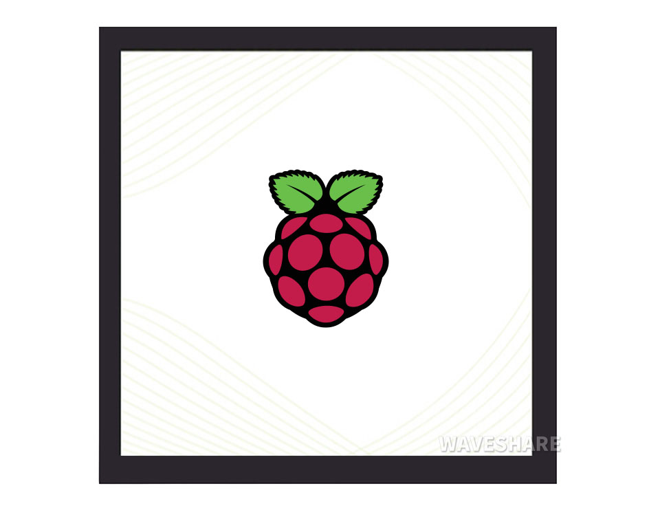 4-Zoll quadratischer kapazitiver Touchscreen-LCD (C) für Raspberry Pi, 720×720, DPI, IPS, gehärtete Glasabdeckung, stromsparend