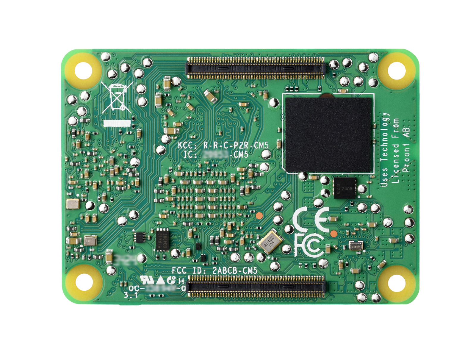 Raspberry Pi Compute Module 5, bietet die Leistung des Raspberry Pi 5 in einem kompakten Formfaktor, Optionen für RAM / eMMC / Wireless