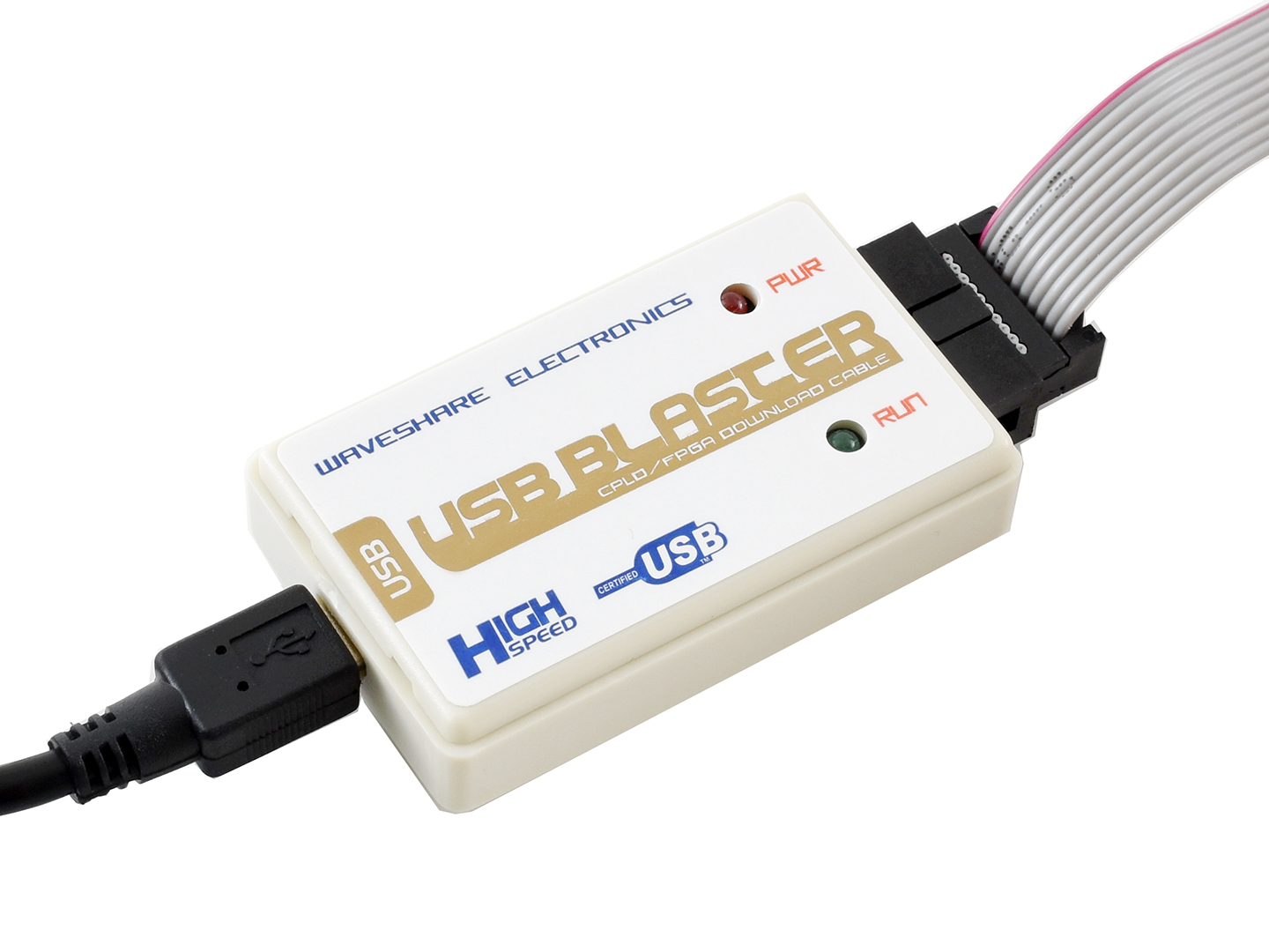 Waveshare USB Blaster V2 Download-Kabel, kompatibel mit ALTERA USB Blaster FPGA/CPLD-Programmiergerät, High-Speed-Lösung mit FT245+CPLD