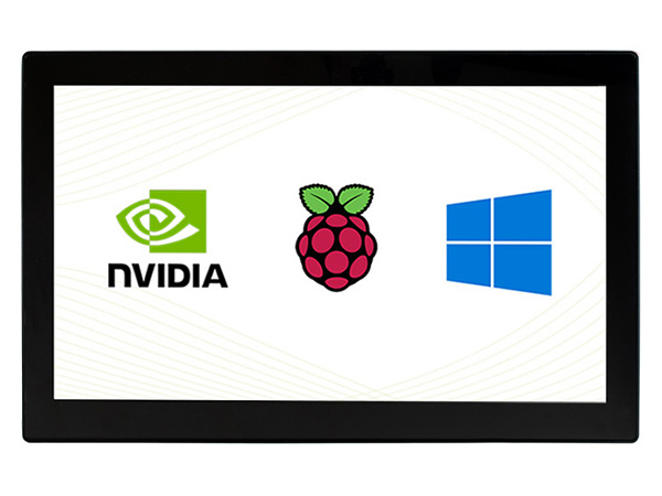 13,3-Zoll kapazitiver Touchscreen-LCD mit Gehäuse V2, 1920×1080, HDMI, IPS, Unterstützung verschiedener Systeme
