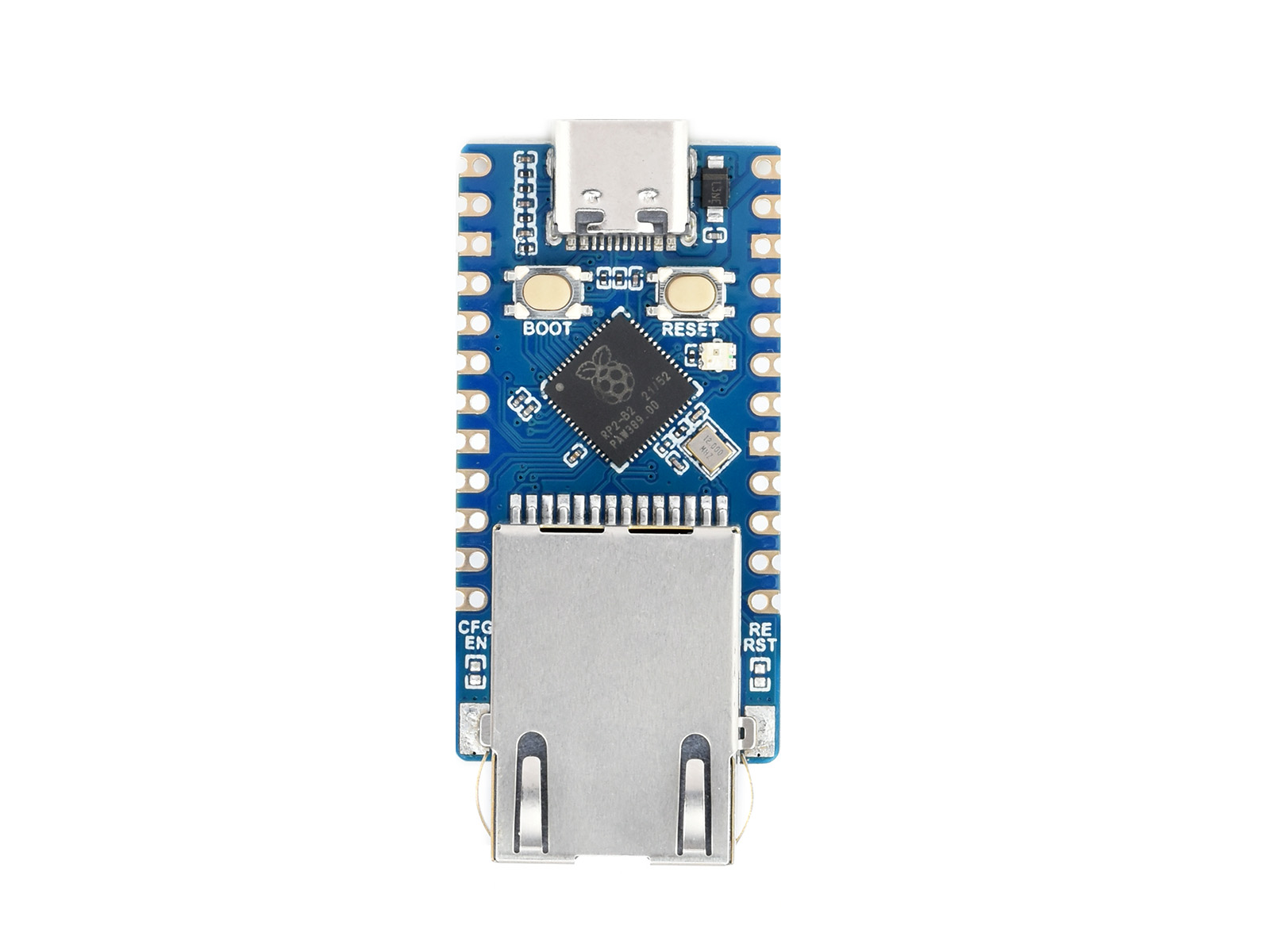 Waveshare RP2040-ETH Mini-Entwicklungsboard, RP2040 Ethernet-Port-Modul, basierend auf dem offiziellen RP2040 Dual-Core-Prozessor