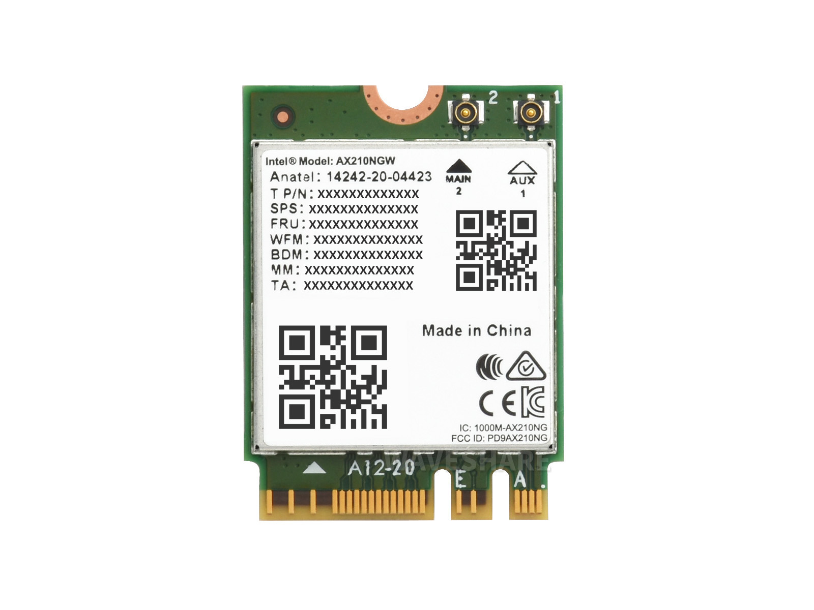 Kabellose AX210-NIC, Gigabit-Tri-Band-Wi-Fi 6E, 802.11AX-Standard, Bluetooth 5.3
