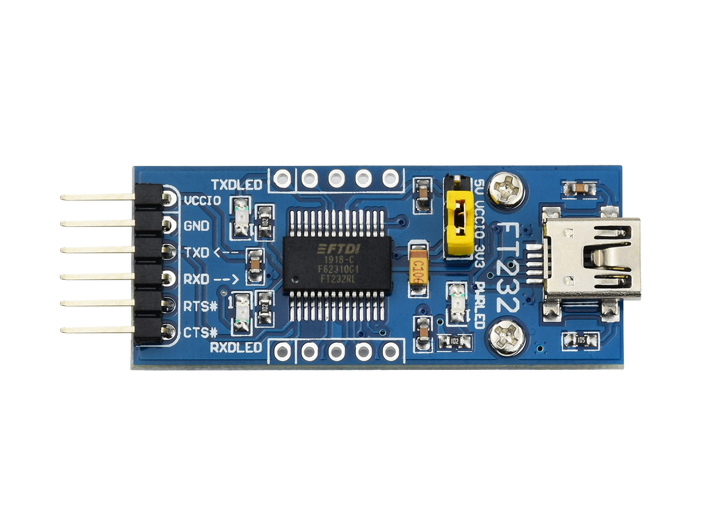 FT232 USB UART-Board (Mini), USB-zu-TTL-(UART)-Kommunikationsmodul