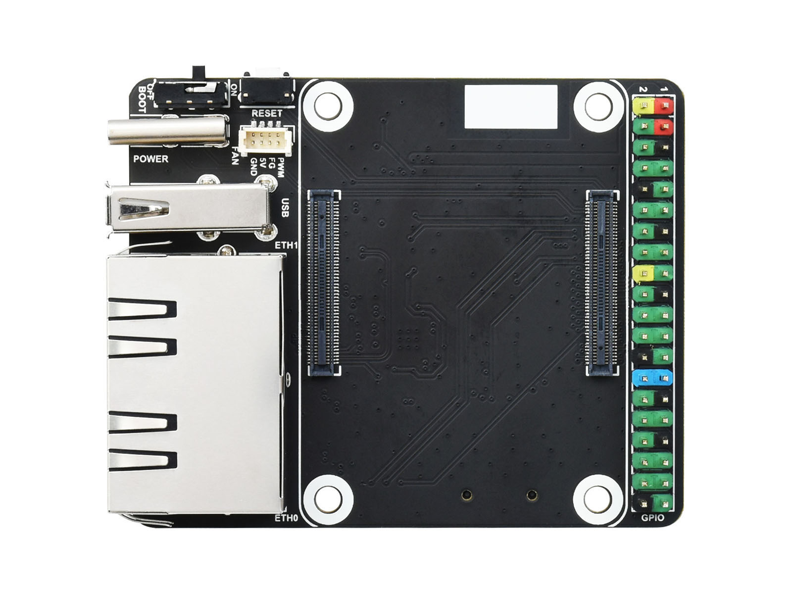 Mini Dual Gigabit Ethernet Mini-Computer-Kit, entwickelt für Raspberry Pi Compute Module 4