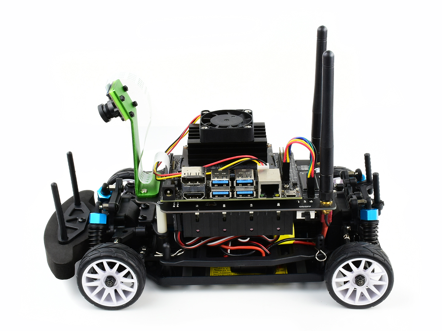 JetRacer Pro AI Kit, Hochgeschwindigkeits-AI-Rennroboter, angetrieben von Jetson Nano (NICHT enthalten), Pro-Version