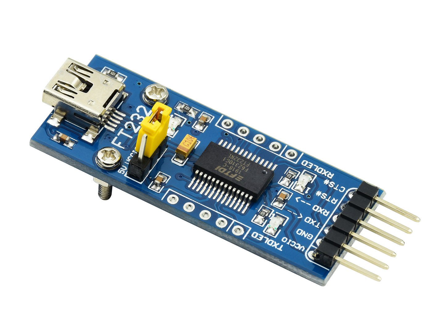 FT232 USB UART-Board (Mini), USB-zu-TTL-(UART)-Kommunikationsmodul